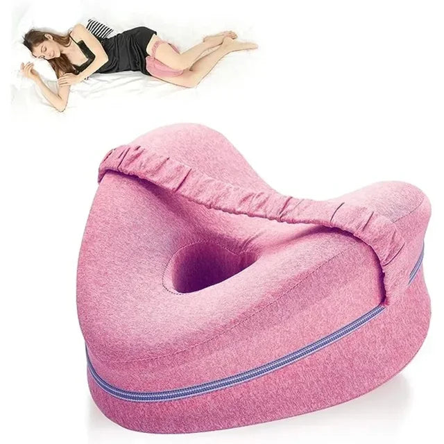 Leg Knee Foam Pillow Memory Cotton Support Cushion Between Legs for Hip Pain Sciatica Side Sleeping Pillow Thigh Leg Pad Cushion