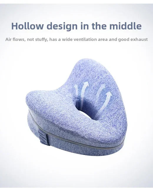 Leg Knee Foam Pillow Memory Cotton Support Cushion Between Legs for Hip Pain Sciatica Side Sleeping Pillow Thigh Leg Pad Cushion