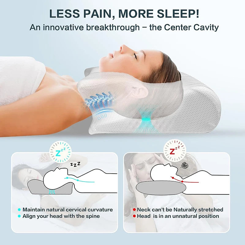 Wake Up Pain-Free: The Ergonomic Cervical Pillow for Neck Pain Relief