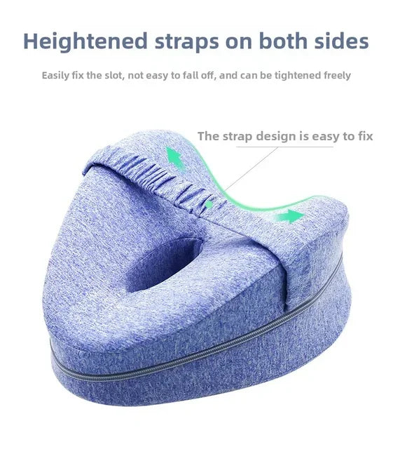 Leg Knee Foam Pillow Memory Cotton Support Cushion Between Legs for Hip Pain Sciatica Side Sleeping Pillow Thigh Leg Pad Cushion