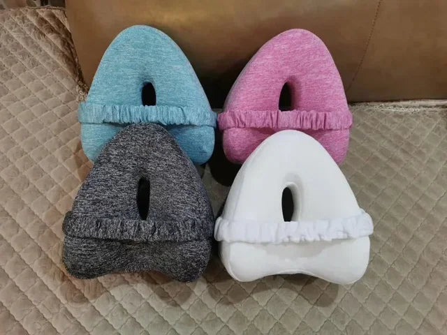 Leg Knee Foam Pillow Memory Cotton Support Cushion Between Legs for Hip Pain Sciatica Side Sleeping Pillow Thigh Leg Pad Cushion